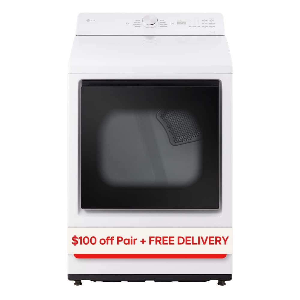 7.3 cu. ft. Electric Dryer with Wi-fi, Easy Load, AI Sensor Dry in Alpine White