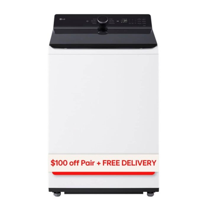 5.3 cu. ft. SMART Top Load Washer in Alpine White with Agitator, Easy Unload and TurboWash3D Technology
