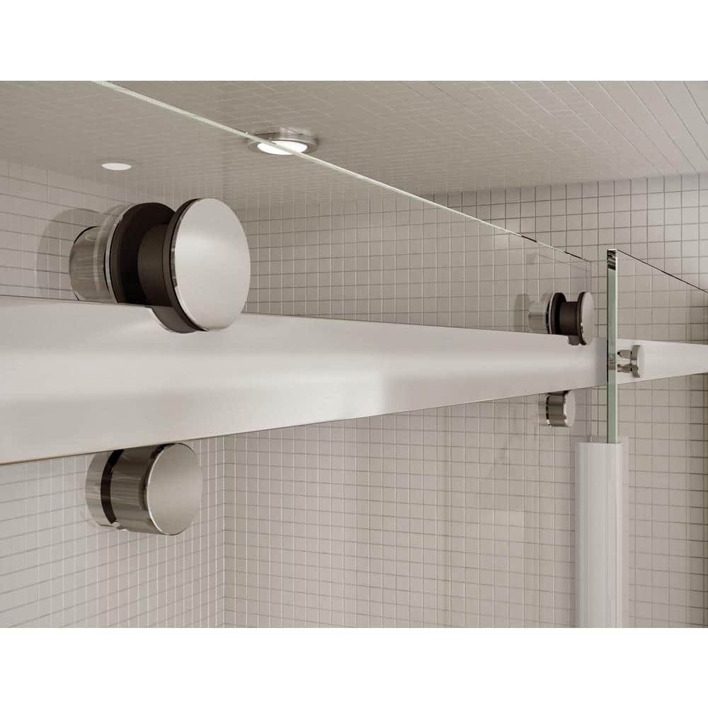 Utile Metro 32 in. x 60 in. x 83.5 in. Left Drain Alcove Shower Kit in Ash Grey with Chrome Shower Door - Image 3