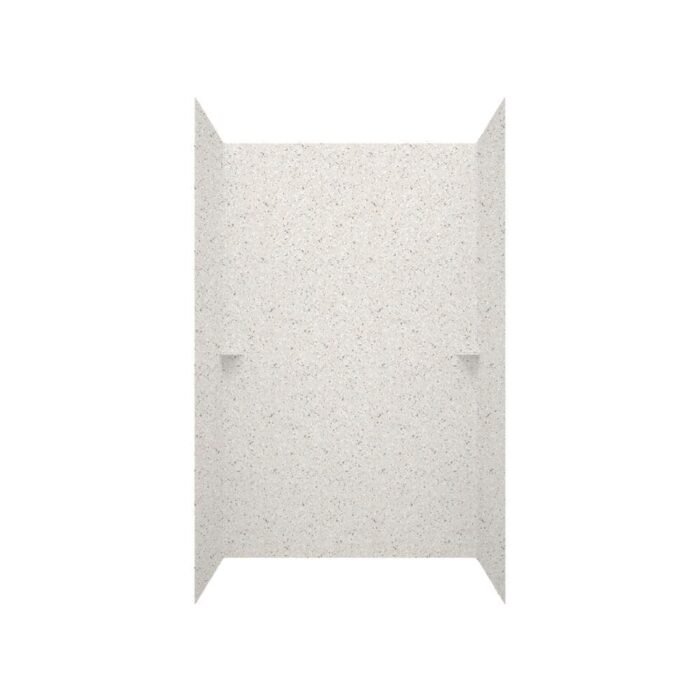 36 in. x 36 in. x 72 in. 3-Piece Easy Up Adhesive Alcove Shower Surround in Bermuda Sand - Image 2