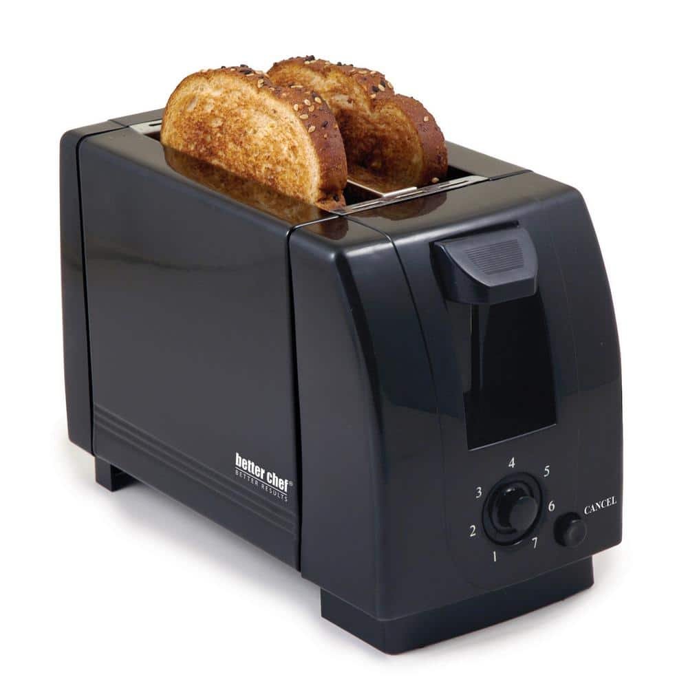 2-Slice Black Wide Slot Toaster - Image 2