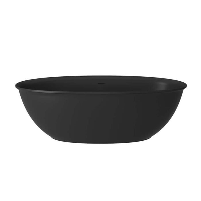 67 in. x 33 in. Soaking Bathtub in Matte Black - Image 2