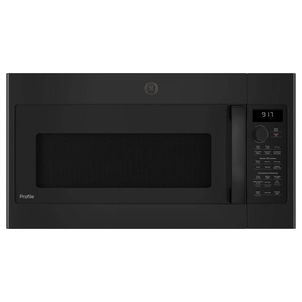 Profile 1.7 cu. ft. Over the Range Microwave in Black with Air Fry