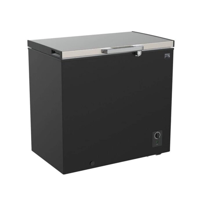 32.60 in. 7 cu. ft. Chest Freezer, Garage-Ready, Manual Defrost, Balanced Hinges, Black