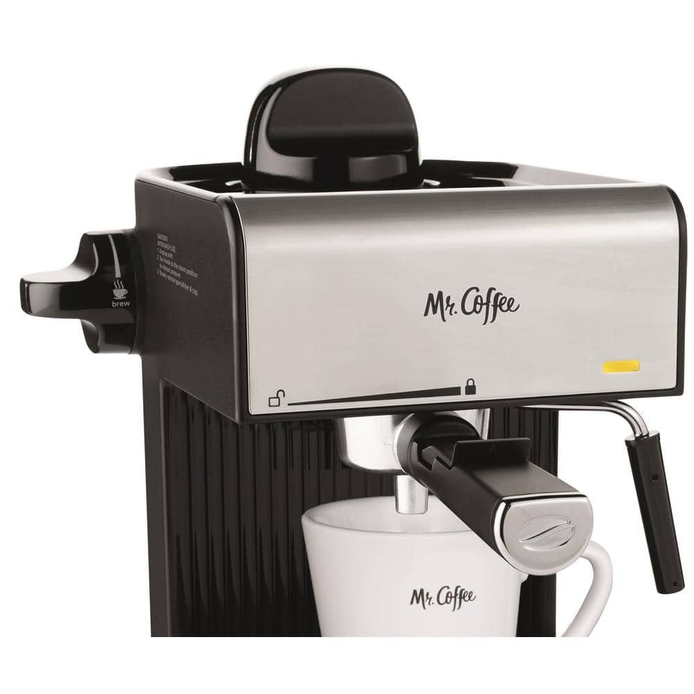 2.5-Cup Black Drip Coffee Maker, Steam Espresso Machine, Cappuccino and Latte - Image 3