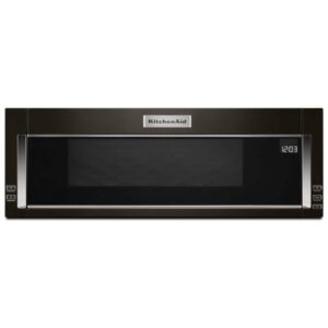 1.1 cu. ft. Over the Range Low Profile Microwave Hood Combination in Print Shield Black Stainless