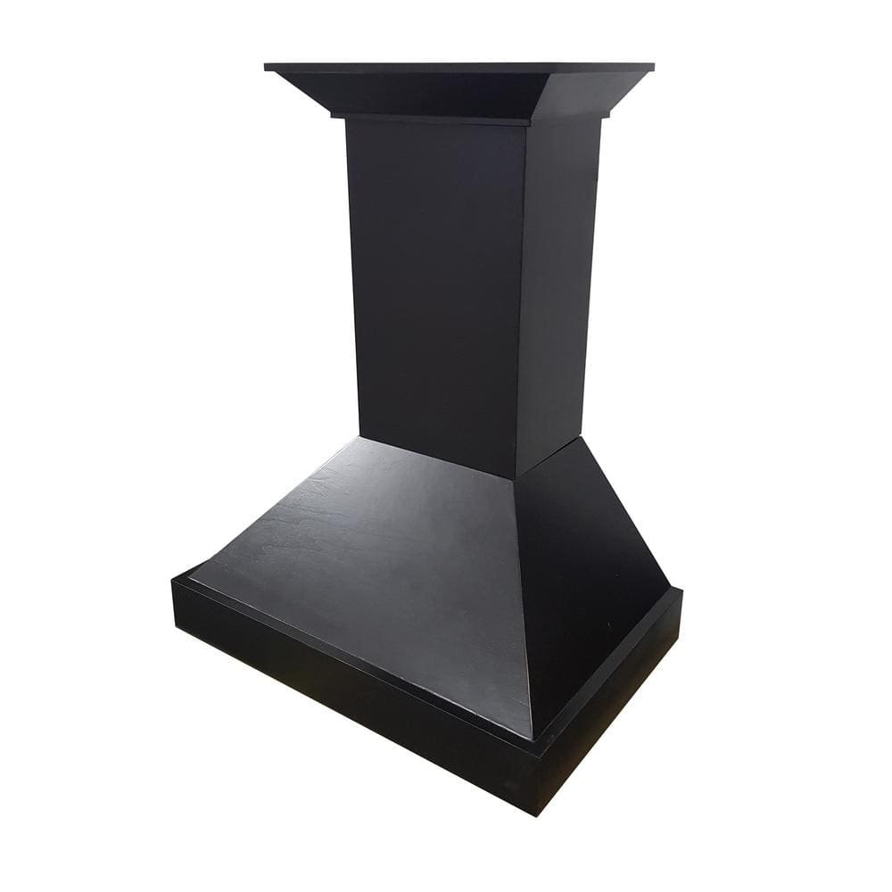 30 in. 400 CFM Convertible Vent Wall Mount Range Hood in Black Wood