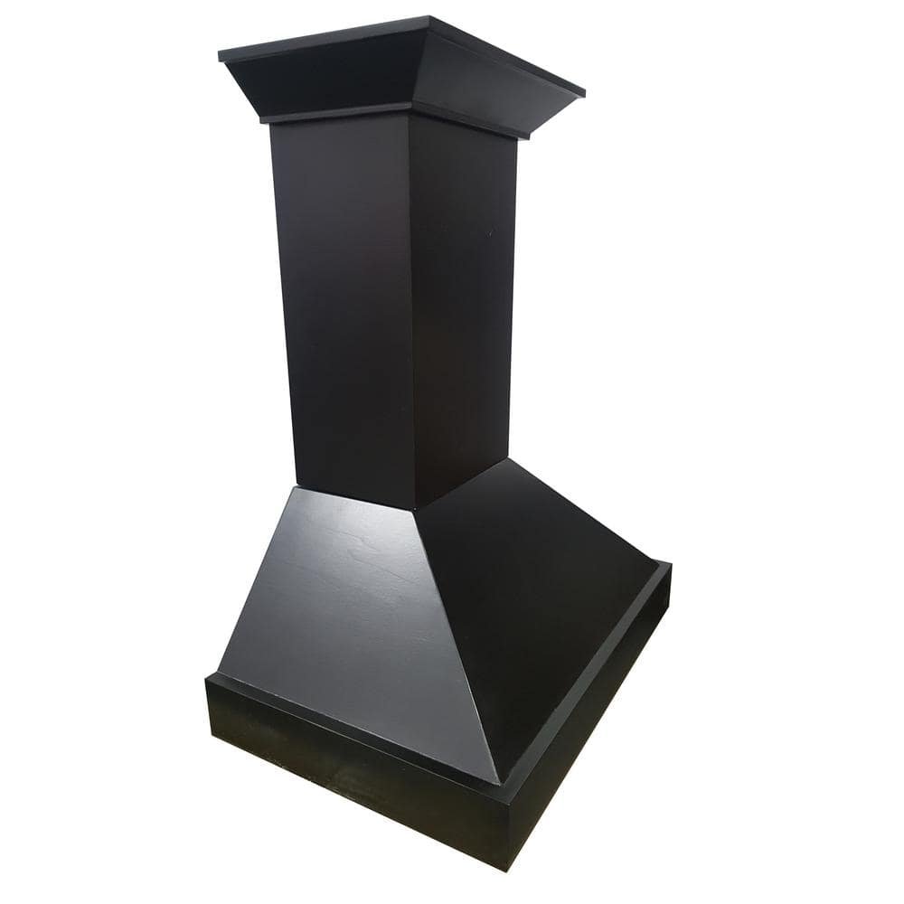 36 in. 400 CFM Convertible Vent Wall Mount Range Hood in Black Wood - Image 3