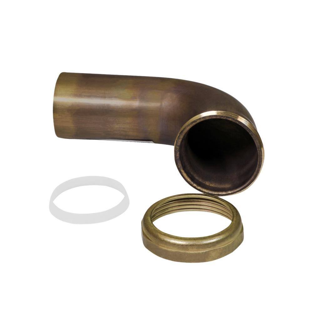 1-1/2 in. x 12 in. Brass Slip Joint Waste Bend for Tubular Drain Applications, 22GA - Image 2