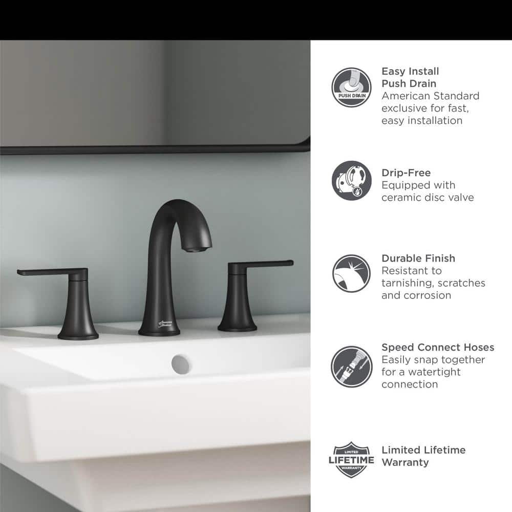 Corsham 8 in. Widespread Double-Handle Bathroom Faucet in Brushed Nickel - Image 4