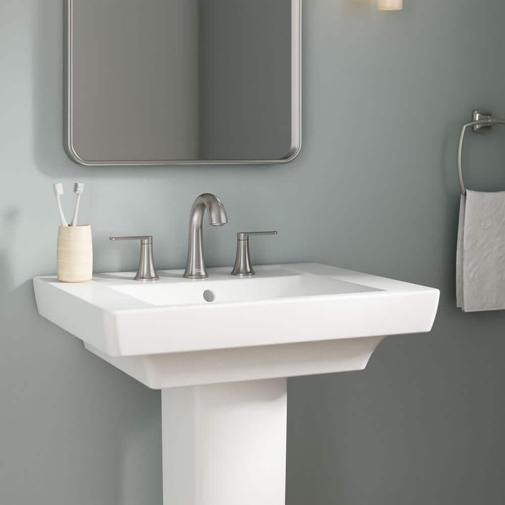 Corsham 8 in. Widespread Double-Handle Bathroom Faucet in Brushed Nickel - Image 2