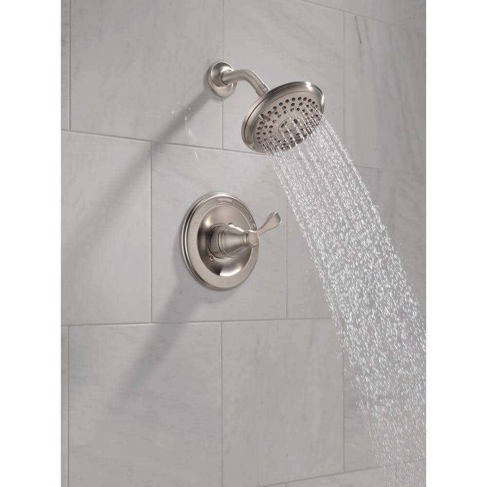 Porter Rough-in Valve Included Single-Handle 3-Spray Shower Faucet 1.75 GPM in Brushed Nickel - Image 2