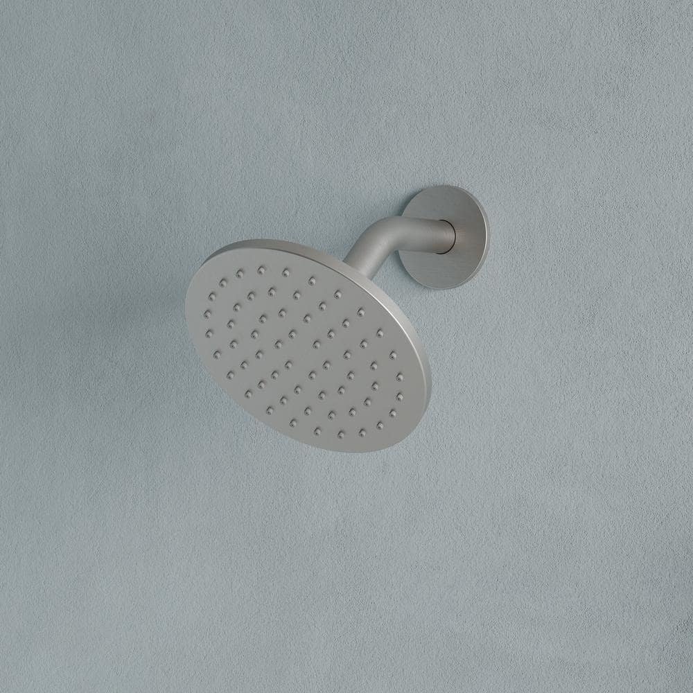 Thermostatic 8-Spray 12 and 6 in. Wall Mount Dual Shower Head Fixed and Handheld Shower Head 2.5 GPM, Brushed Nickel - Image 2