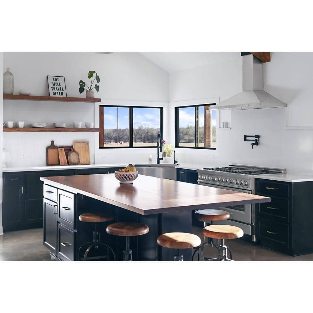 48 in. 400 CFM Convertible Vent Wall Mount Range Hood in Stainless Steel - Image 2