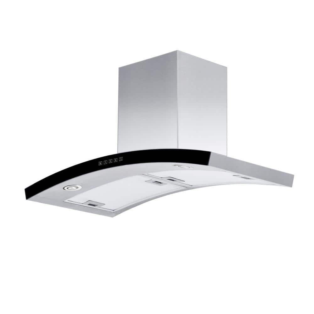 30 in. 400 CFM Ducted Vent Wall Mount Range Hood in Stainless Steel - Image 3