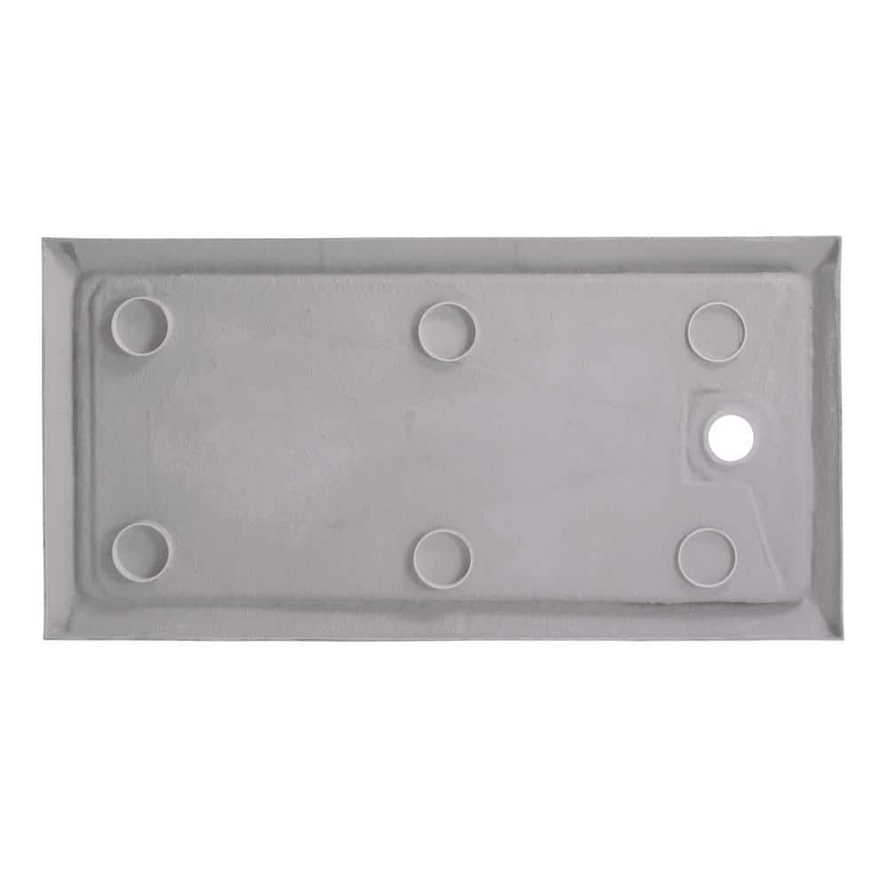 Jetcoat 32 in. x 60 in. x 78 in. 5-Piece Shower Kit in Carrara White with Right Drain Base in White - Image 2