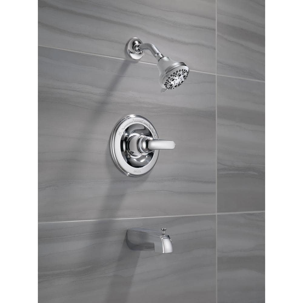 Classic Single-Handle 5-Spray Tub and Shower Faucet with Stops in Chrome (Valve Included) - Image 2