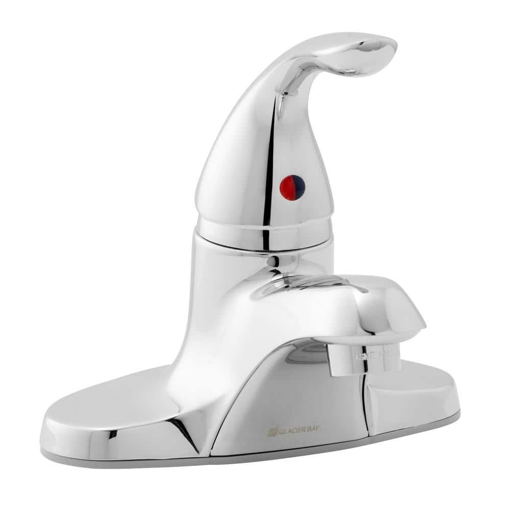 4 in. Centerset Single-Handle Bathroom Faucet in Chrome