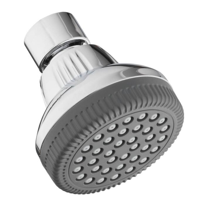 1-Spray 1.4 in. Single Wall Mount Fixed Shower Head in Chrome - Image 4