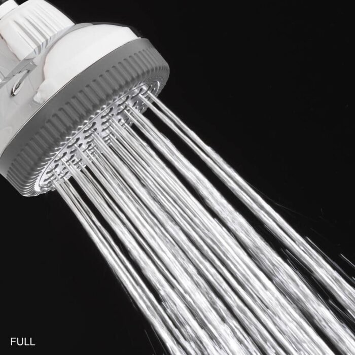 1-Spray 1.4 in. Single Wall Mount Fixed Shower Head in Chrome - Image 2