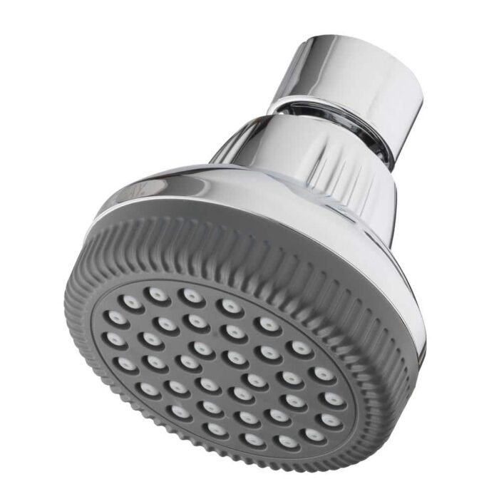 1-Spray 1.4 in. Single Wall Mount Fixed Shower Head in Chrome - Image 3
