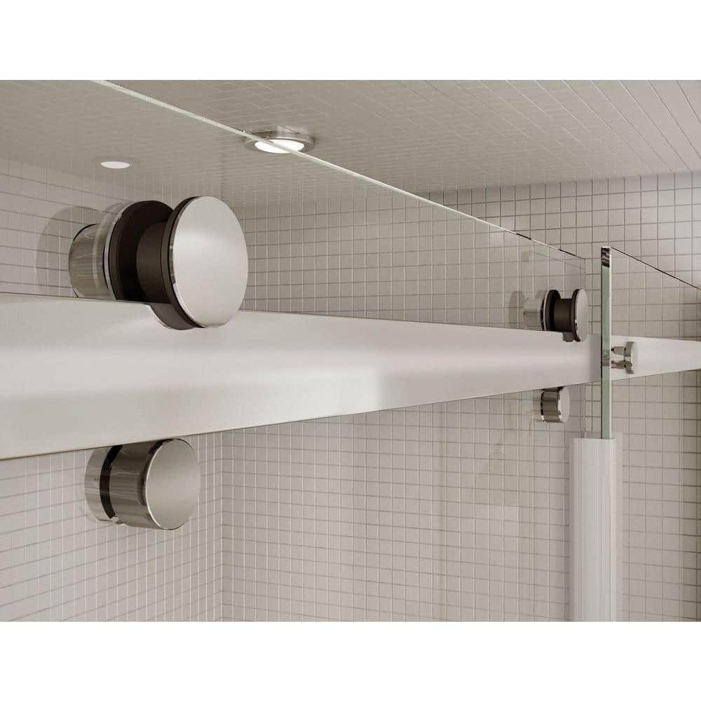 Utile Metro 32 in. x 48 in. x 83.5 in. Center Drain Corner Shower Kit in Ash Grey with Chrome Shower Door - Image 3