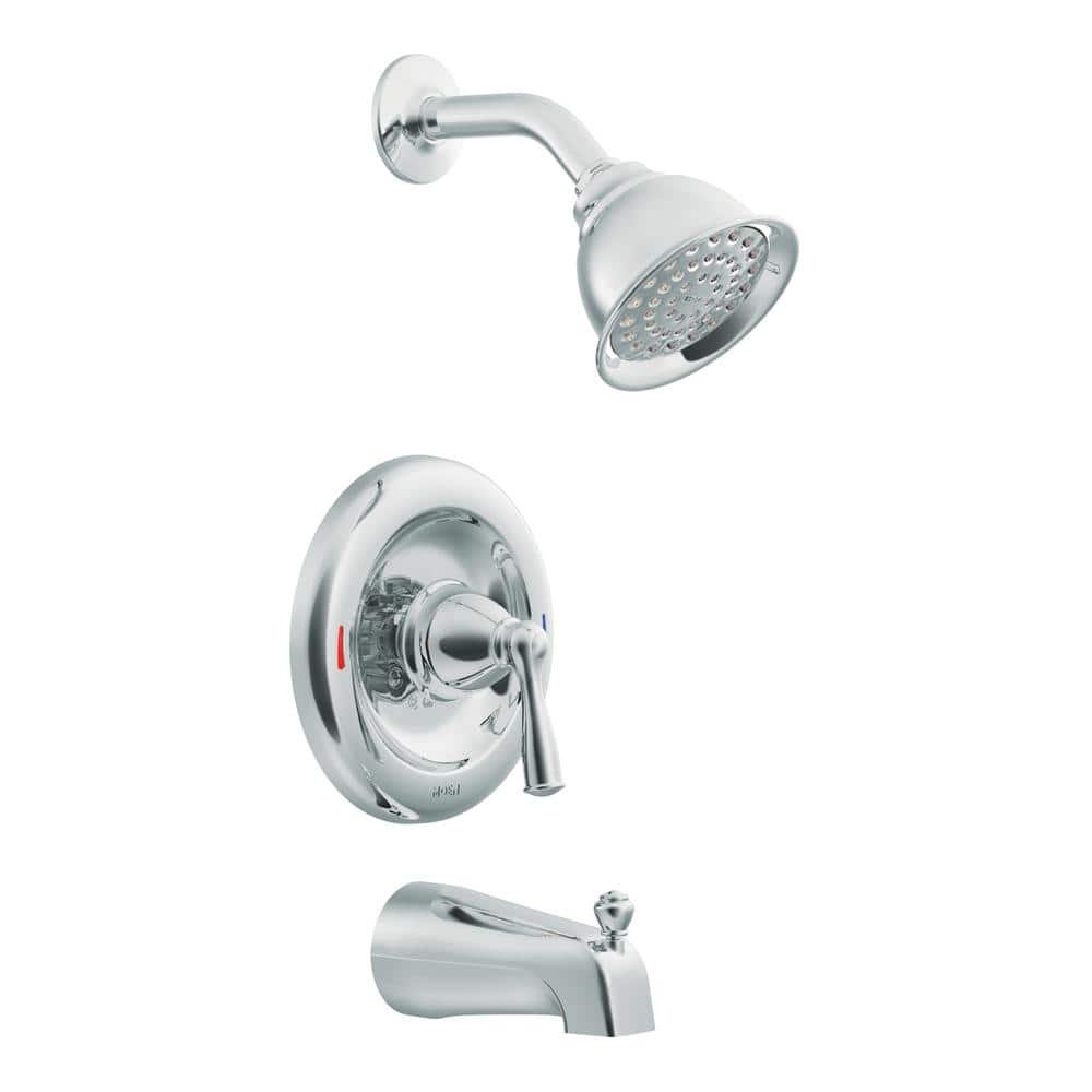 Banbury Single-Handle 1-Spray Tub and Shower Faucet with Valve in Chrome (Valve Included)