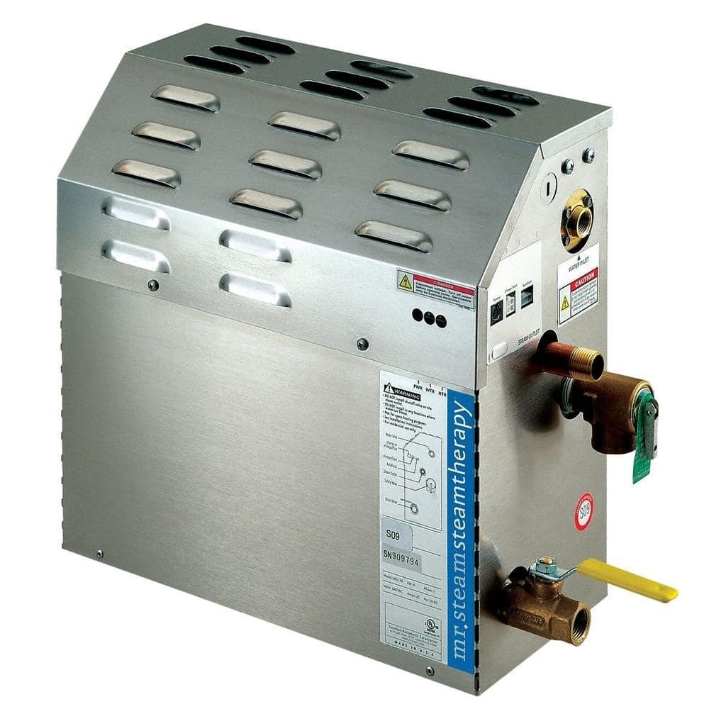 7.5kW Steam Bath Generator with iTempo AutoFlush Square Package in Polished Chrome - Image 3
