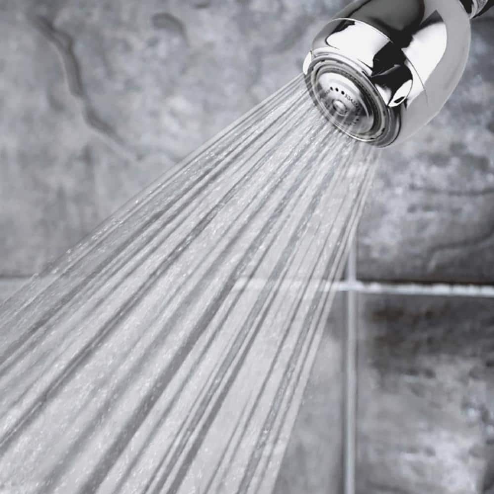 Earth Spa 3-Spray with 1.25 GPM 2.7-in. Wall Mount Adjustable Fixed Shower Head in Chrome - Image 2