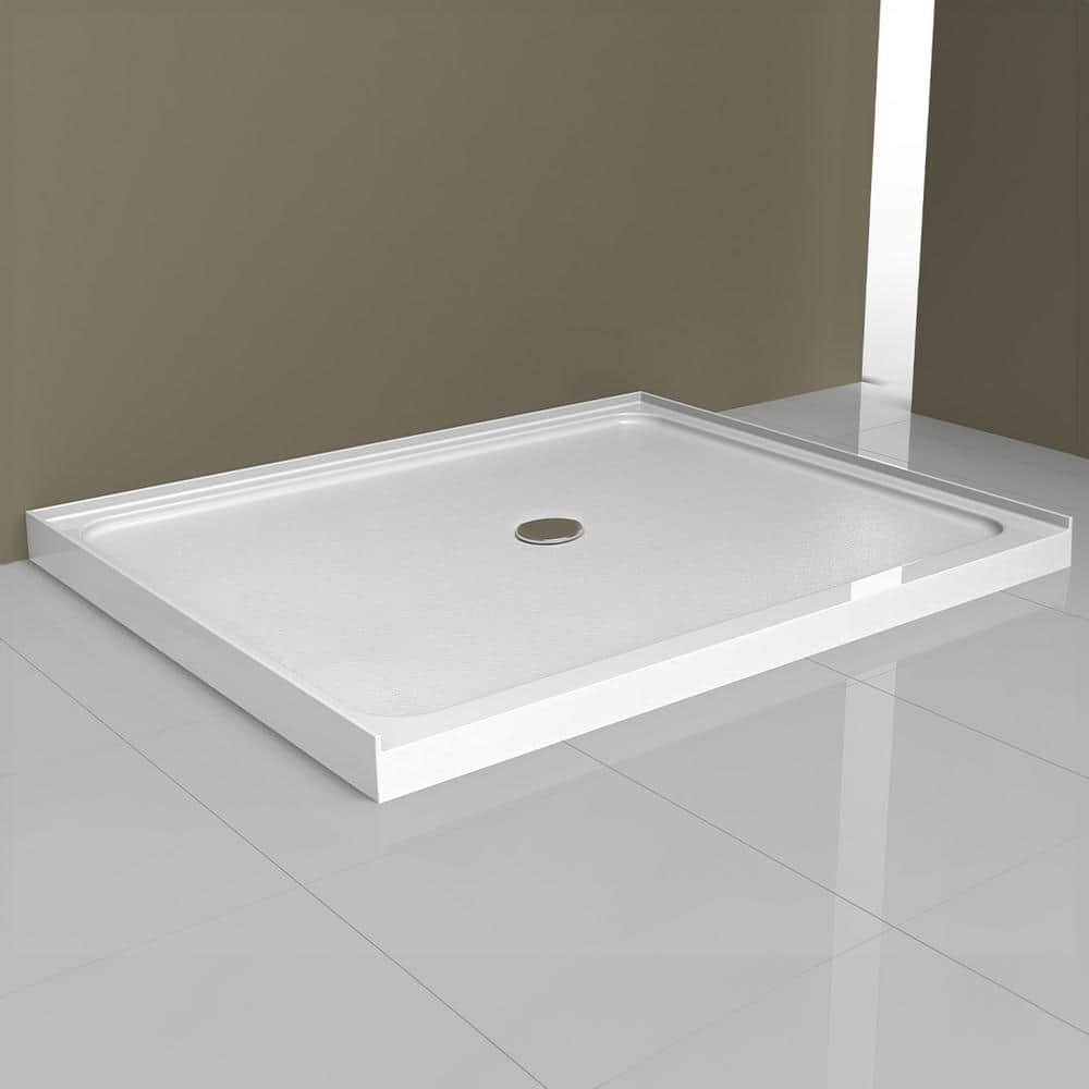 Driftwood-Salishan 48 in. x 36 in. x 83 in. Base/Wall/Door Rectangular Alcove Shower Stall/Kit Chrome Center - Image 3