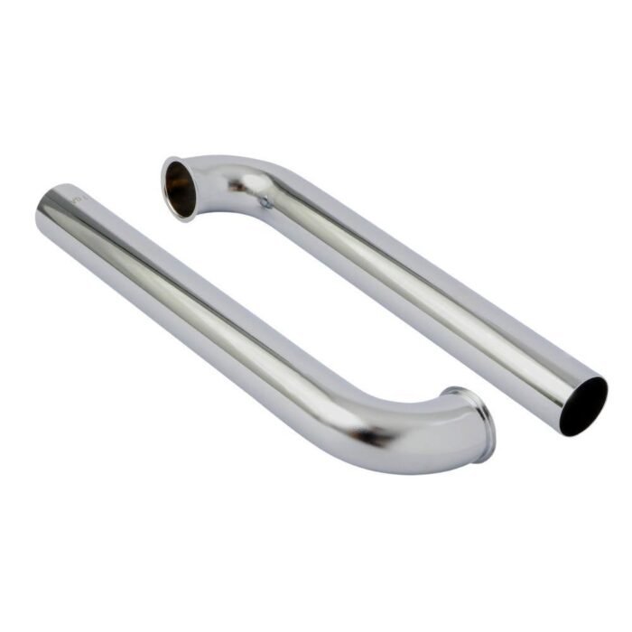 1-1/2 in. x 12 in. Brass Direct Connect Waste Bend for Tubular Drain Applications, 17GA, Chrome Plated - Image 2