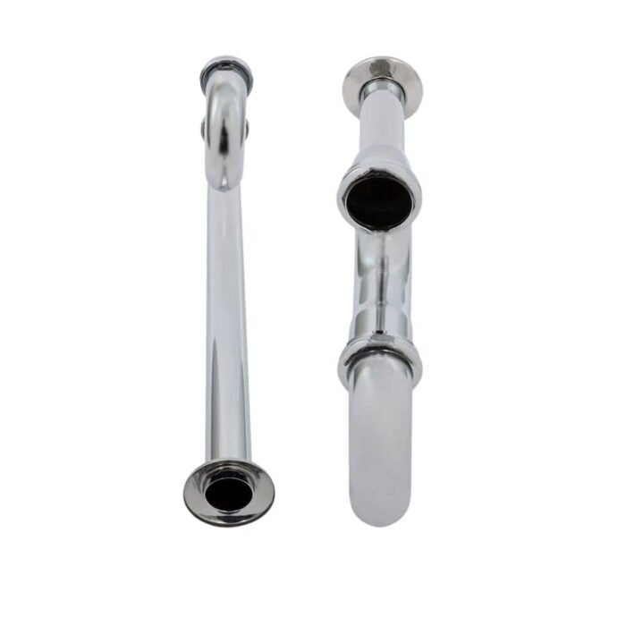 1-1/2 in. S-Trap with Flange for Tubular Drain Applications, 17GA Chrome Plated Brass - Image 2
