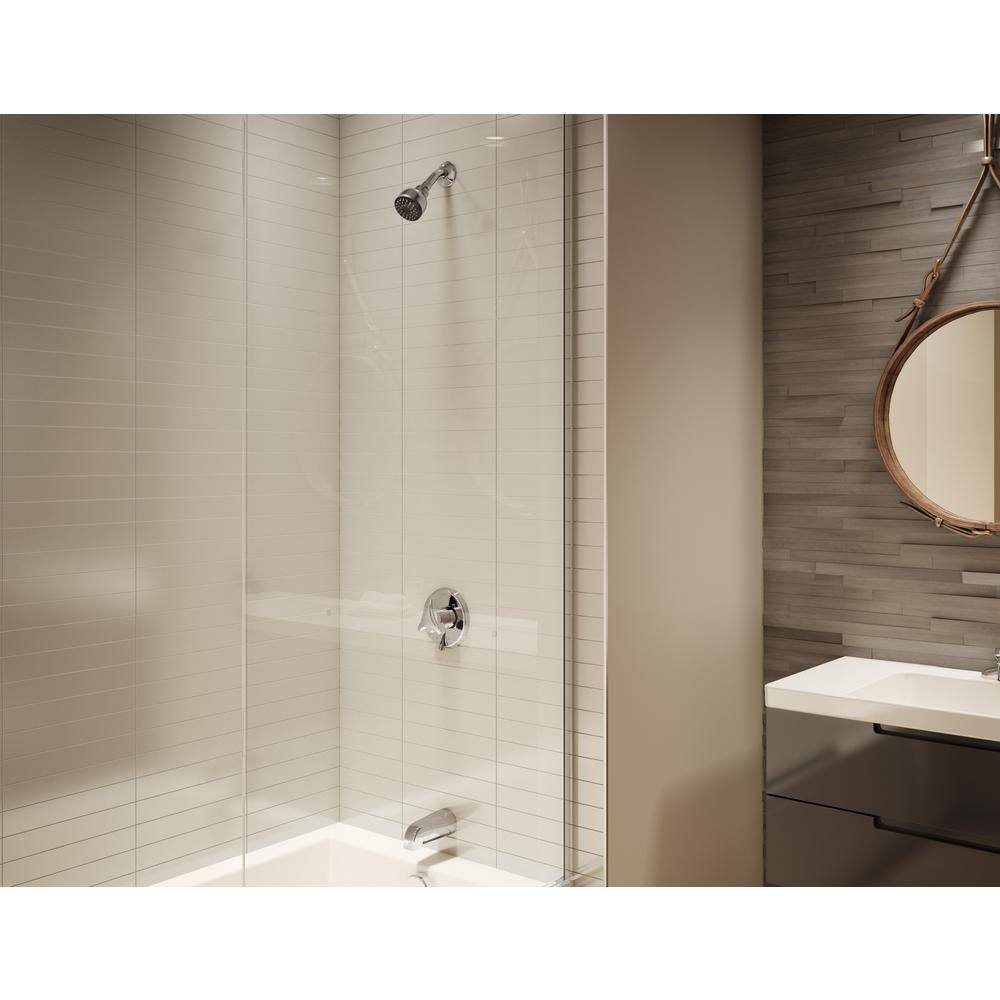 Origins Single Handle 1-Spray Tub and Shower Faucet 1.75 GPM with EasyService Stops in. Chrome (Valve Included) - Image 3