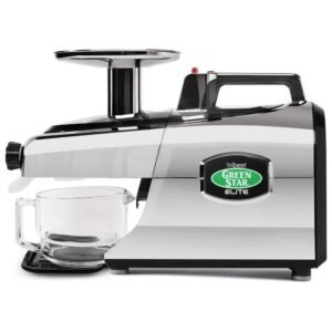 Greenstar Elite 24 fl. oz. Jumbo Twin Gear Chrome Masticating Juicer