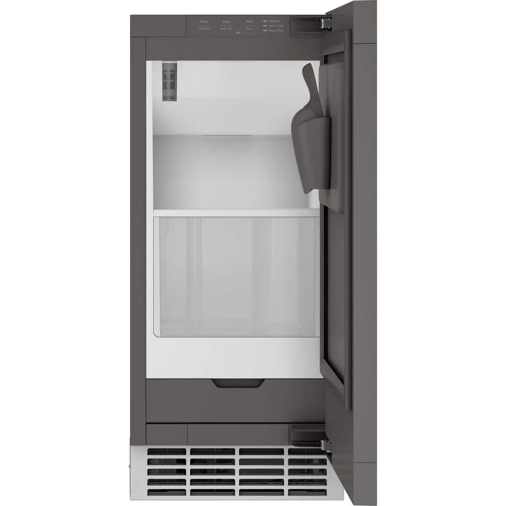 15 in. 50lb. Nugget Ice Built-in or Freestanding Ice Maker with Custom Panels and Integrated Water Filtration