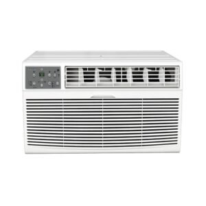 12,000 BTU 230/208-Volt Through-the-Wall Air Conditioner Cools 550 Sq. Ft. with Heater and remote in White