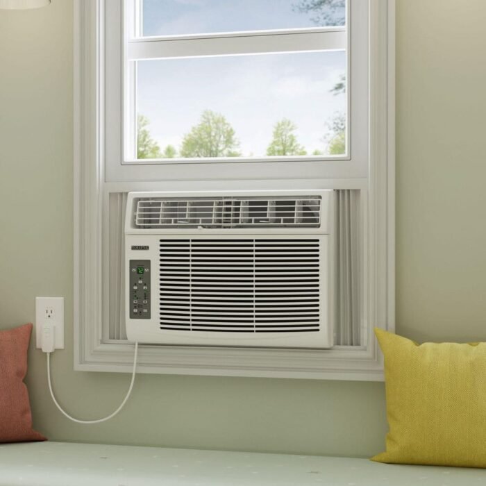 10,000 -TU 115-Volt Window Air Conditioner Cools 400 sq. ft. with Dehumidifier and Remote Control in White - Image 3