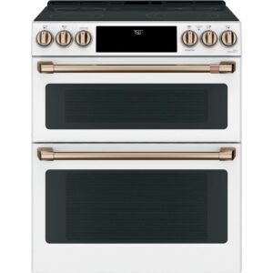 30 in. 4 Burner Element Smart Slide-In Electric Range in Matte White with True Convection, Air Fry