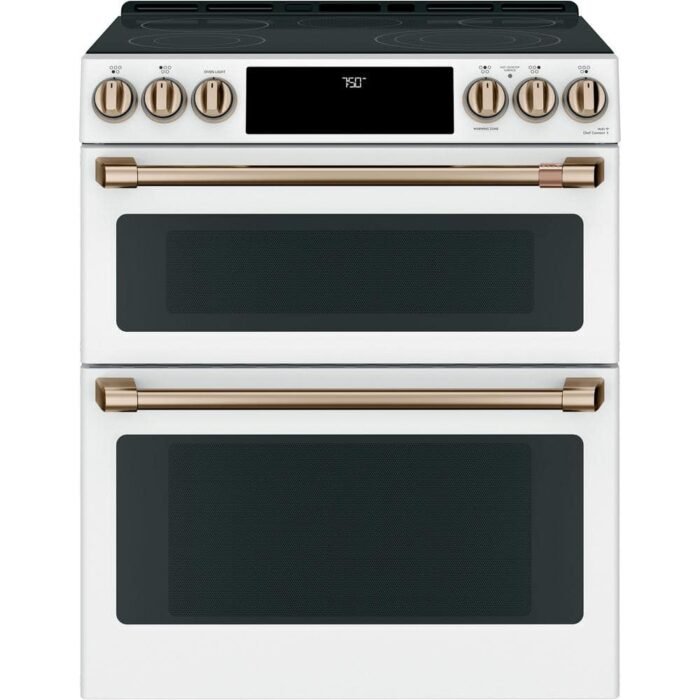 30 in. 4 Burner Element Smart Slide-In Electric Range in Matte White with True Convection, Air Fry