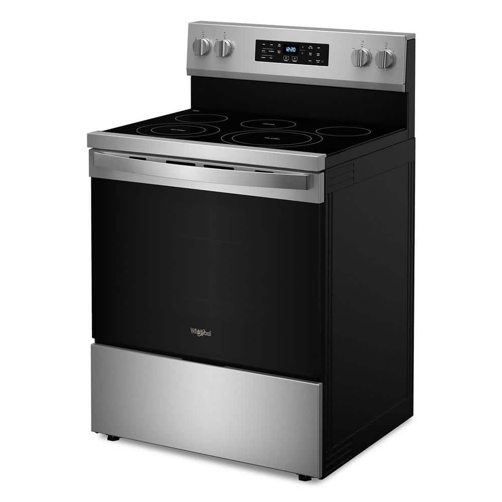 30 in. 5 Element Freestanding Electric Range in Fingerprint Resistant Stainless Steel with Air Cooking Technology