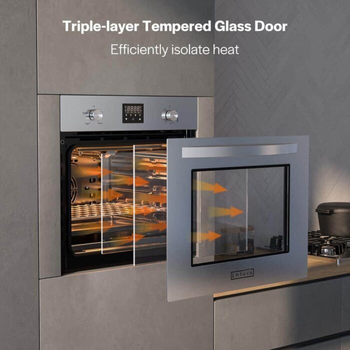 24 in. 2.3 cu. ft. Single Propane Gas Wall Oven with Convection and Digital Timer in Stainless Steel - Image 2