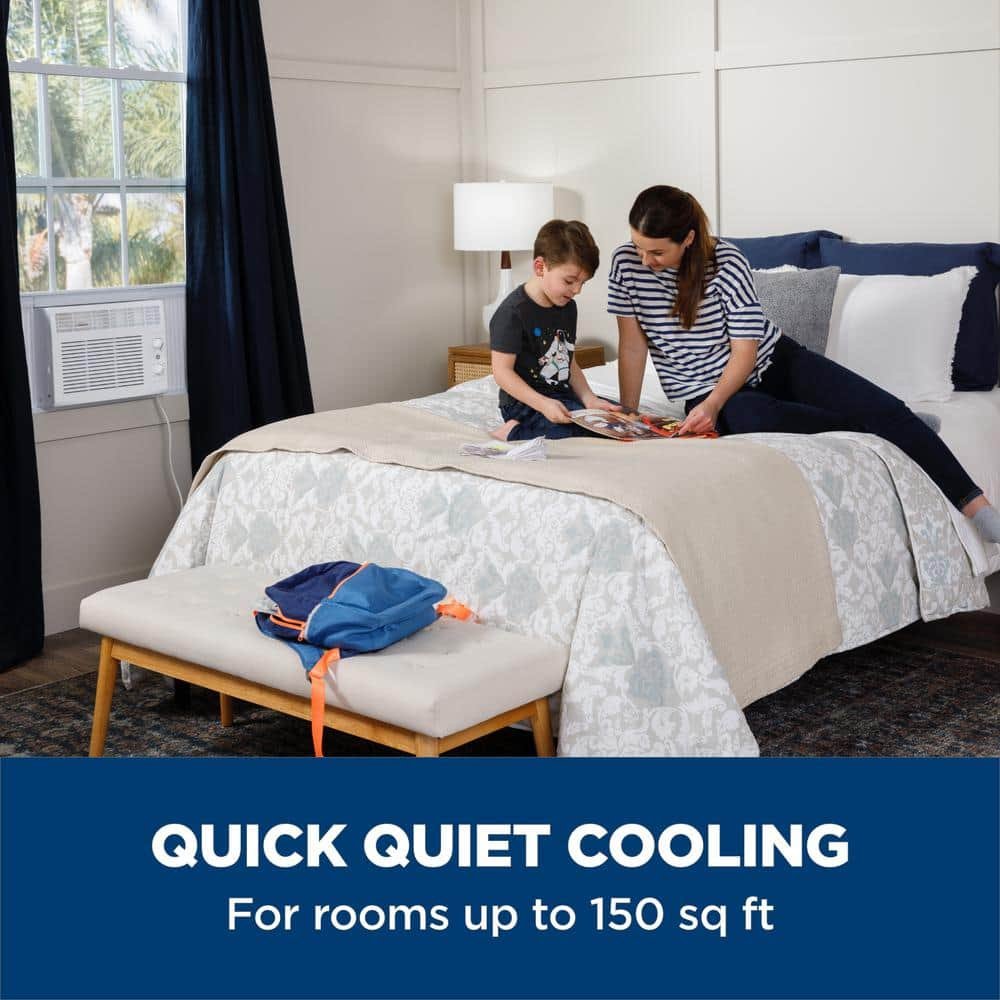 5,000 BTU 115-Volt Window Air Conditioner for 150 sq. ft. Rooms in White - Image 2