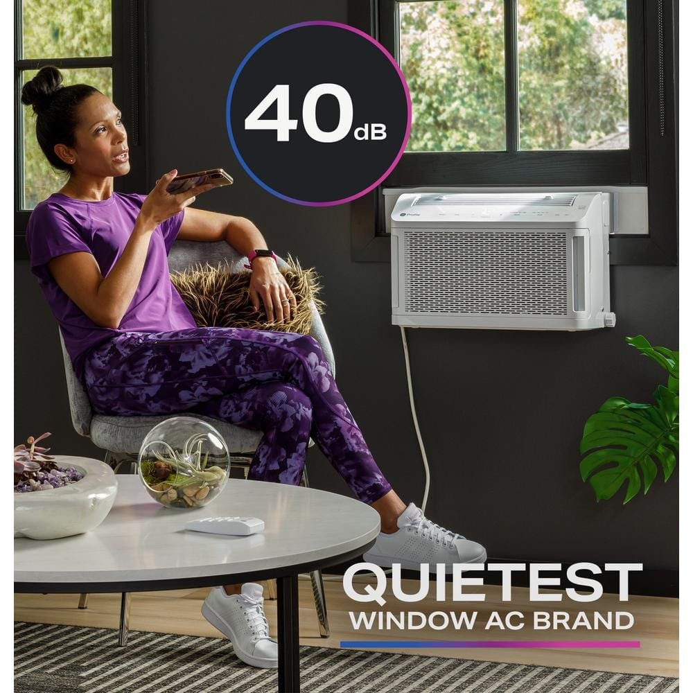 Profile ClearView Ultra Quiet 12,000 BTU 115V Window Air Conditioner Cools 550 Sq. Ft. Quiet in White - Image 2