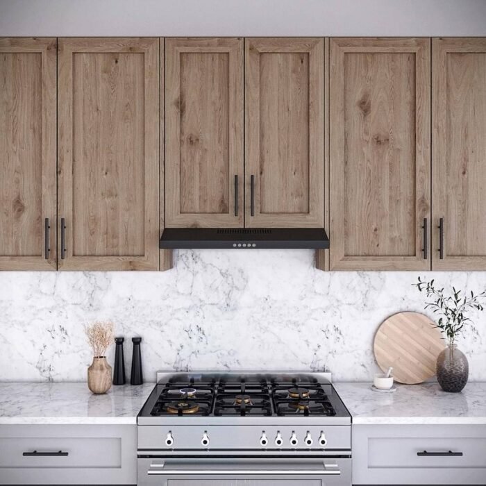 30 in. Cosenza Convertible Undermount Range Hood in Grit Black with Mesh Filters, Push Button Control, LED Light - Image 3