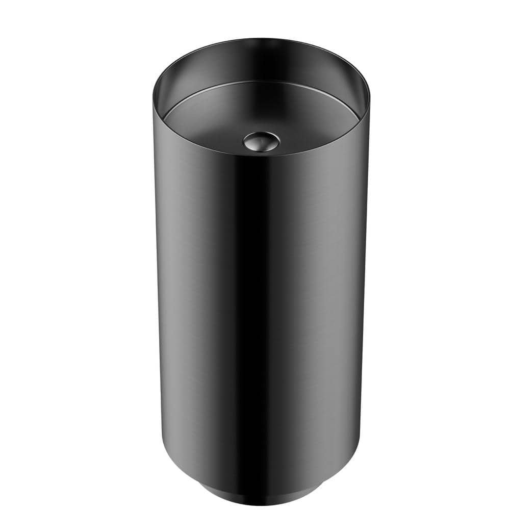 CCP100 32-3/4 in. Stainless Steel Pedestal Sink in Gunmetal Grey