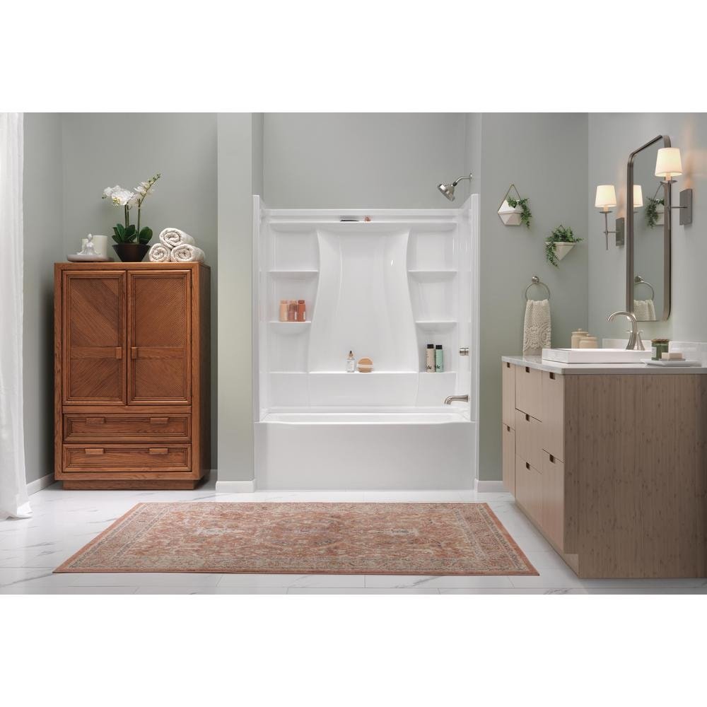 Classic 500 Right Drain 60 in. x 30 in. Alcove Tub/ Shower Combo Unit in High Gloss White - Image 2