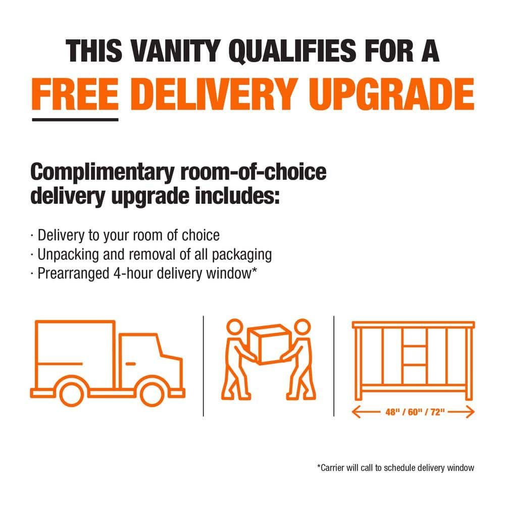 Sonoma 72 in. Double Sink Dark Charcoal Bath Vanity with Carrara Marble Top (Assembled) - Image 3