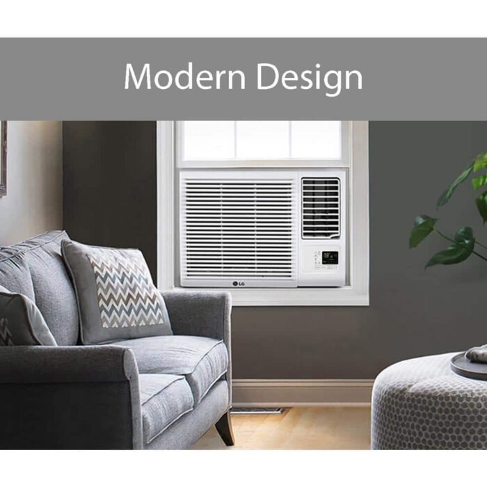 18,000 BTU 230V Window Air Conditioner Cools 1000 Sq. Ft. with Heater, Remote and Dehumidifier in White - Image 2