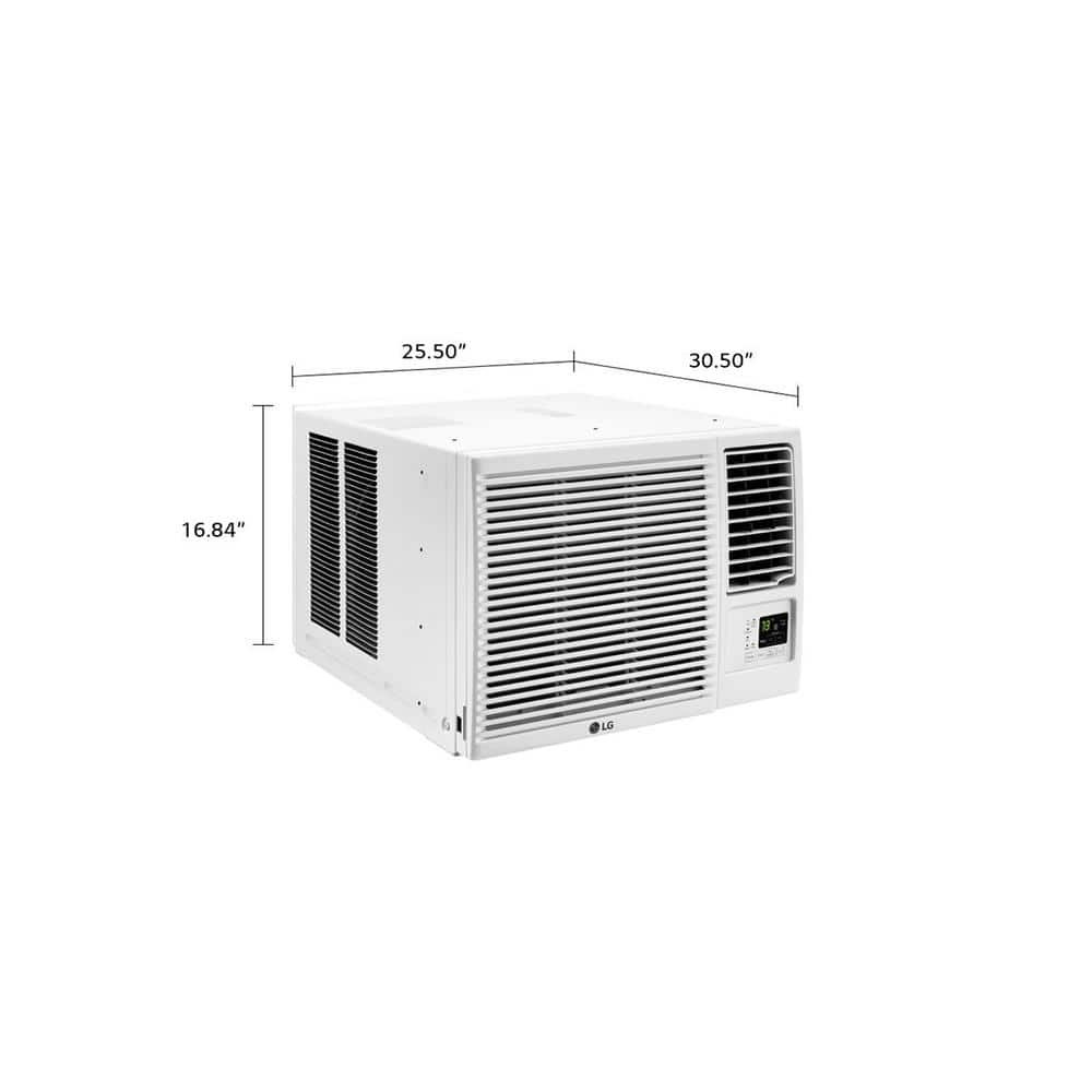 23,000 BTU 230V Window Air Conditioner Cools 1400 Sq. Ft. with Heater, Remote and Dehumidifier in White - Image 4
