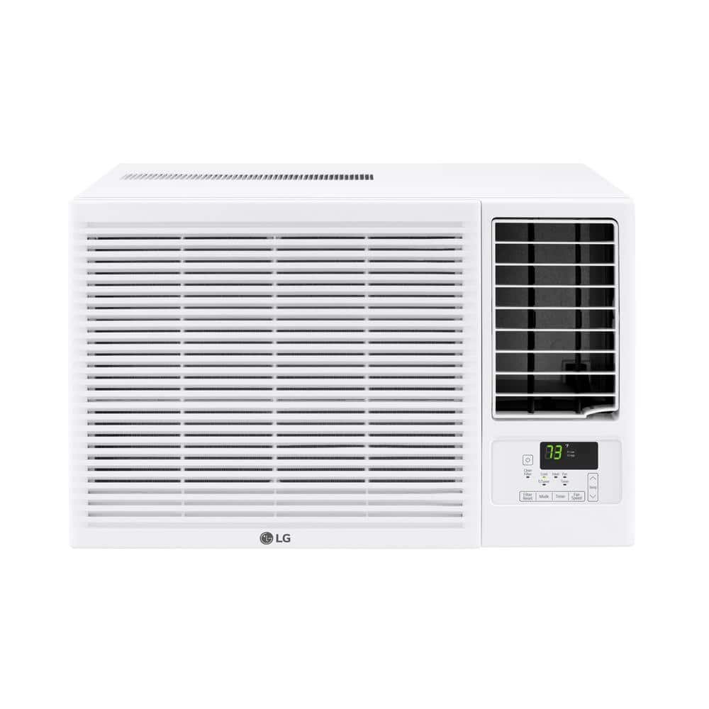 23,000 BTU 230V Window Air Conditioner Cools 1400 Sq. Ft. with Heater, Remote and Dehumidifier in White